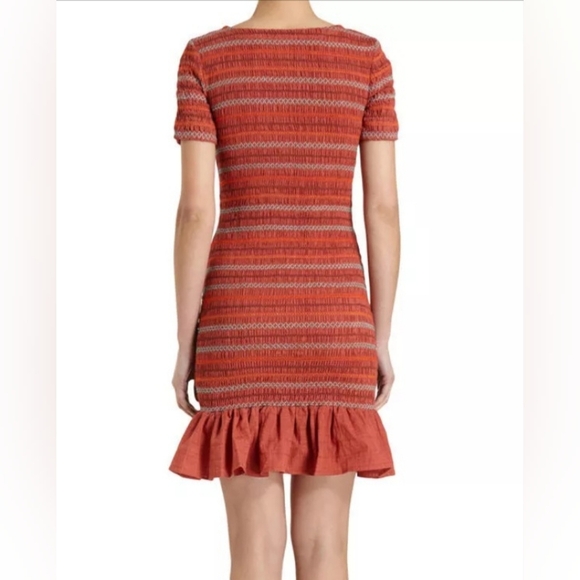 Opening Ceremony Smocked Ruffle Hem Dress Size M - Picture 3 of 11